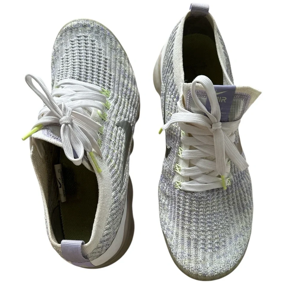 Nike VaperMax flying grey purple and White Athletic Sneakers with Knit Upper - Picture 8 of 11